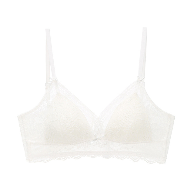 Underwear Women Without Steel Ring Thin Bra Invisible Summer Lace Triangle Cup Bra