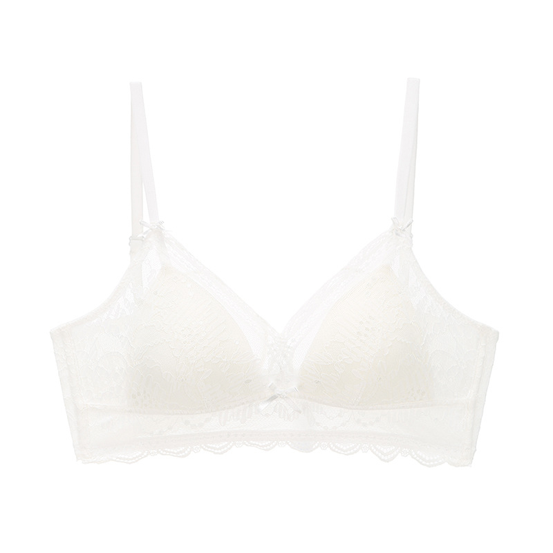 Underwear Women Without Steel Ring Thin Bra Invisible Summer Lace Triangle Cup Bra