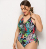 Summer Women One-Piece Swimsuit Bandage Crotchless Swimwear One Piece Swimsuit