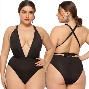 Sexy Swimwear Ladies Monkini Luxury Plus Size Swim One Piece Bikinis for Fat Women