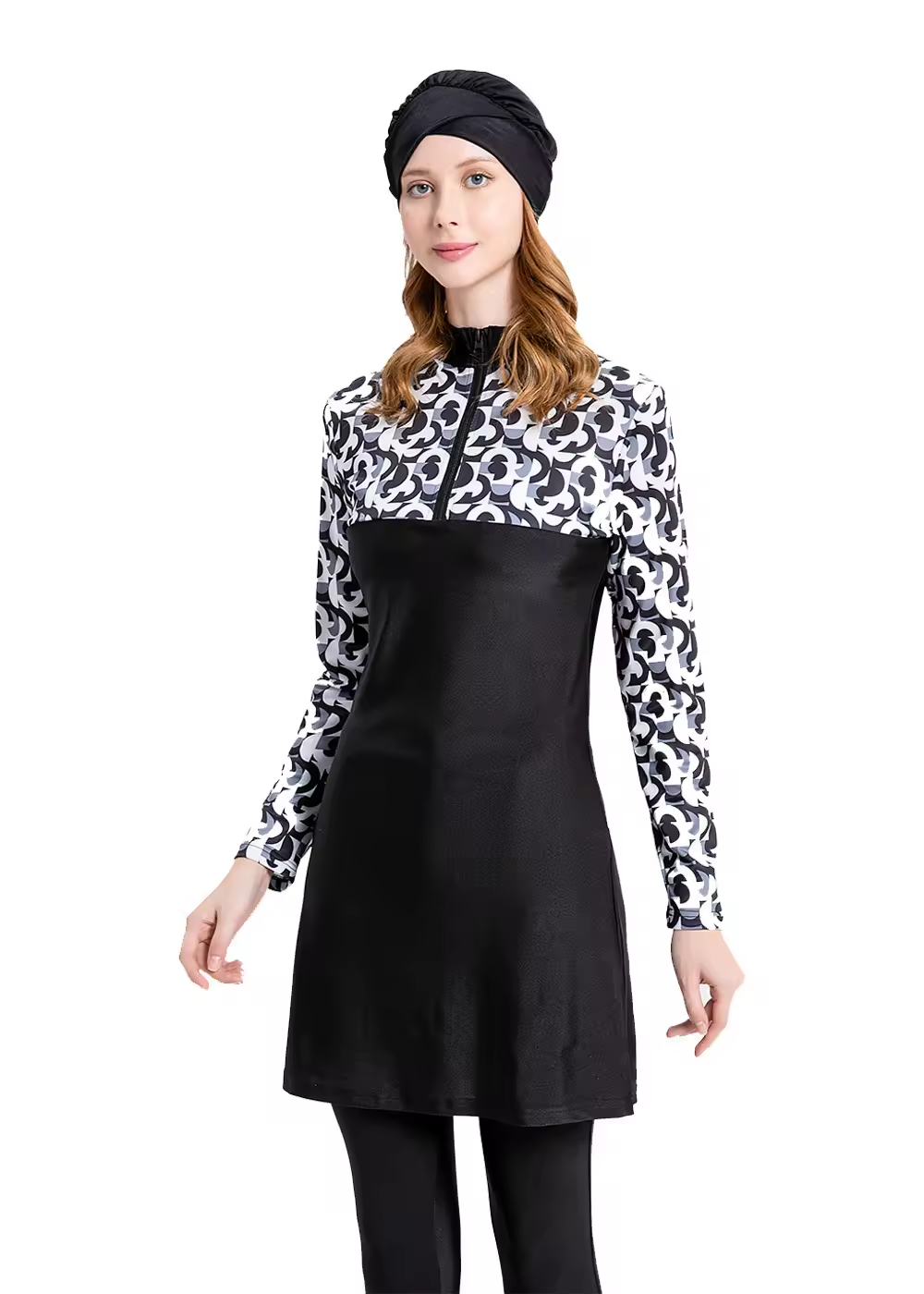Full Cover Swimming Costumes For Ladies Muslim Swim Suits Women Three Piece Swimsuit Long Sleeve Bathing Suit Islamic Swim Suit